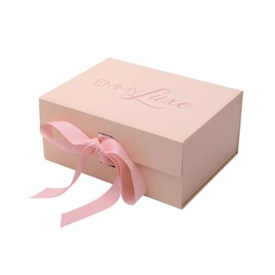 중국 아트페이퍼 호화 핑크색 선물 상자 CMYK T셔츠 패키징 박스에게 입히기 판매용