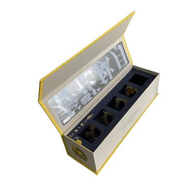China Matt 3d Insert Seed Paper Packaging Box With Transparent Window for sale