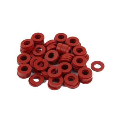 China Red Silicone Rubber Seal Ring Food Grade Weathering Processing For Glass Washer for sale