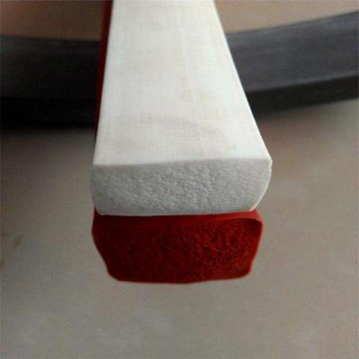 China Soft Colored Silicone Foam Strip No Poison For High Temperature Sealing for sale