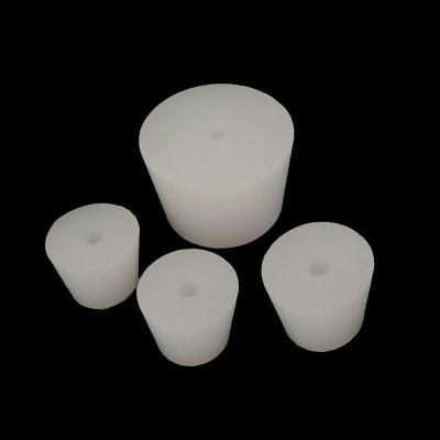 China Bujões brancos flexíveis da borracha de silicone um revestimento da superfície da textura do furo à venda