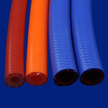 China Food Machine High Temperature Braided Silicone Tubing For ID Range 2-100mm for sale
