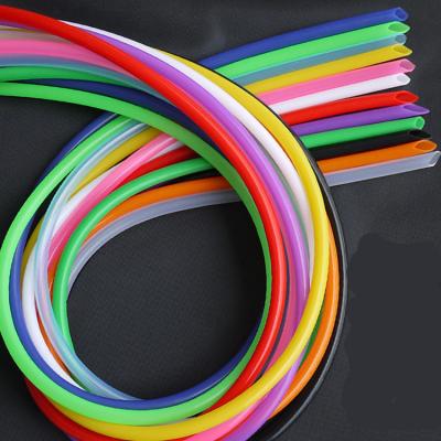 Chine Chaîne flexible molle colorée FDA LFGB de la tuyauterie 0.5-100mm OD de silicone approuvé à vendre
