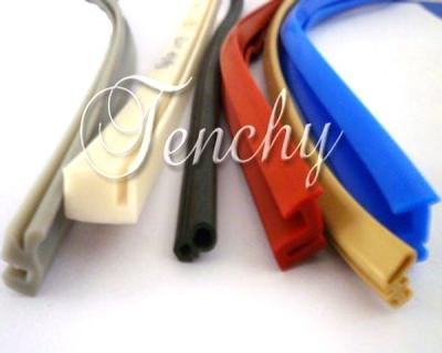 China Eco Friendly colorful Silicone Seal Strip Profile Gasket Aging Resistant Long Lifespan for sale