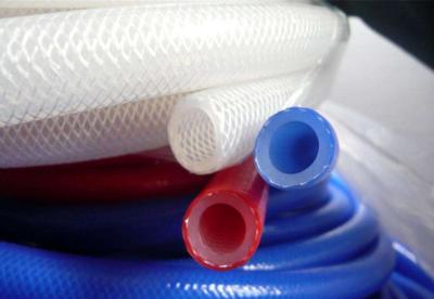 China Stretchable Fiber Braided Silicone Tubing Food Grade For Automobile Accessories for sale
