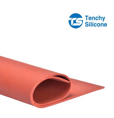 China Soft Insulation Silicone Sponge Sheet No Poison And High Temperature Protective for sale