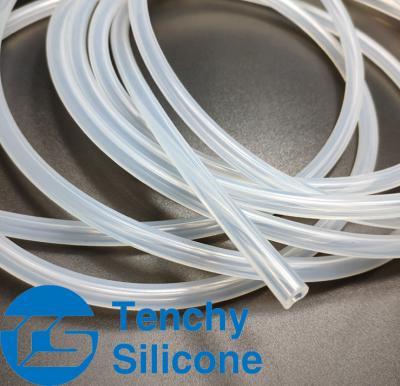 China LFGB Harmless Pure OD 100mm Flexible Silicone Tubing for sale