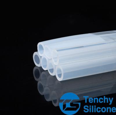 China Redondo de alta temperatura inodoro do produto comestível da tubulação do silicone dado forma para dispositivos médicos à venda