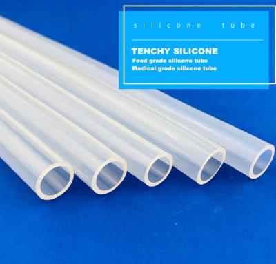 China Tubo puro insípido de manipulação fluido do silicone do produto comestível 80A da leiteria à venda