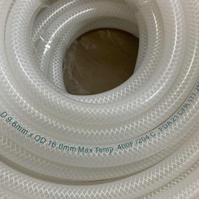 Chine Le tissu solides solubles de 4 plis câblent l'identification tressée renforcée 12mm de tuyau de silicone à vendre