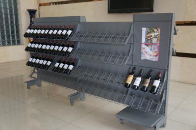 China Wine Gondola Supermarket Display Racks for sale