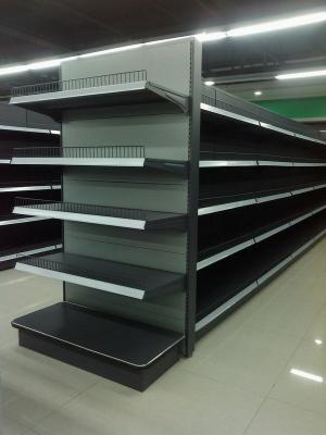 China Protecção ambiental das cremalheiras de exposição da loja do shelving da gôndola da mercearia à venda
