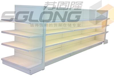 Chine Dispositif d'affichage au détail fait sur commande de magasin de supermarché de système de rayonnage de gondole à vendre