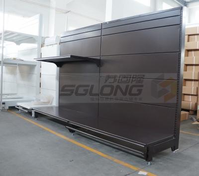 China Sistema exterior interno do racking da gôndola, unidades do shelving da gôndola do metal à venda