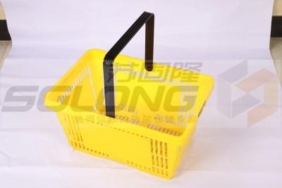 China Yellow / Green Supermarket Retail Shopping Baskets SGL-CW02 for sale