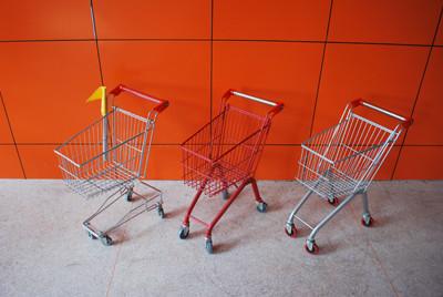 China Do supermercado revelação feita sob encomenda do trole da compra, carrinho de compras do metal à venda