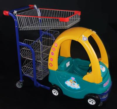 China Baby Cart Supermarket Shopping Trolleys Customized 60KG - 140KG Capacity for sale