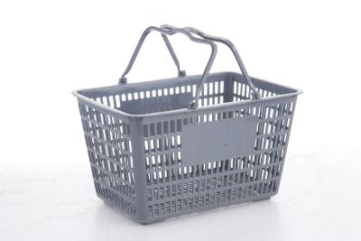 China Professional Supermarket Shopping Baskets , Plastic Shopping Baskets With Handles for sale