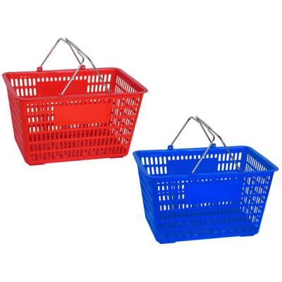 China Solas cestas de compras del supermercado de la manija en venta