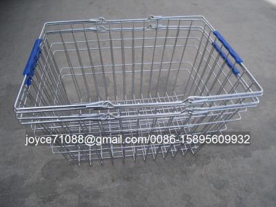 China Colored Chain Shops / Supermarket Shopping Baskets ISO9001 Certification for sale