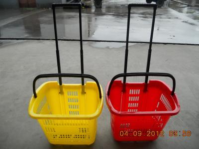 China Plastic Supermarket Shopping Baskets for sale