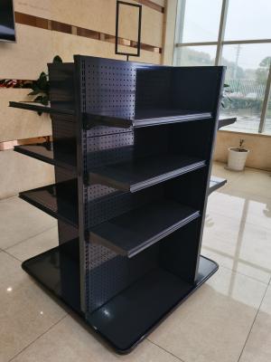 China 4 Side Medicine Pharmacy / Supermarket Display Standard Metal Shelf for sale
