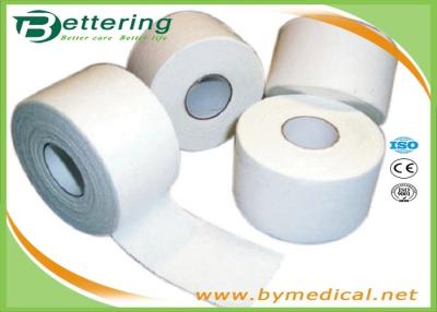 中国 紐で縛っているトレーナーのための綿の白い運動テープ付着力のスポーツの覆いテープ 販売のため