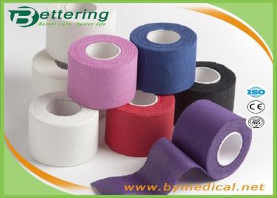 China Cotton Coloured Athletic Sports Tape , GYM Ankle / Knee Strapping Tape Joints Protector for sale