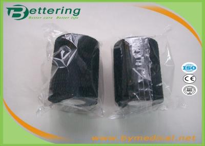 Chine Bandage adhésif élastique noir/blanc du coton EAB, poids léger de bande d'enveloppe de doigt à vendre