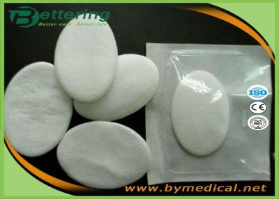 China Disposable Surgical Absorbent Cotton Dressing , Non Adhesive Oval Eye Pads Covered for sale