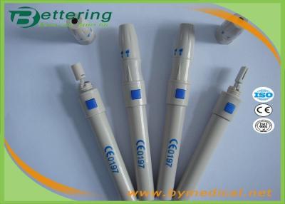 China Security Sterile Blood Lancet Pen , Diabetes Lancing Device With Adjustable Dial for sale