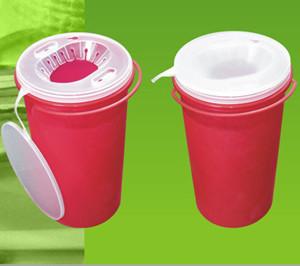 China Red Disposable Sharp Containers For Needles Puncture And Impact Resistant for sale