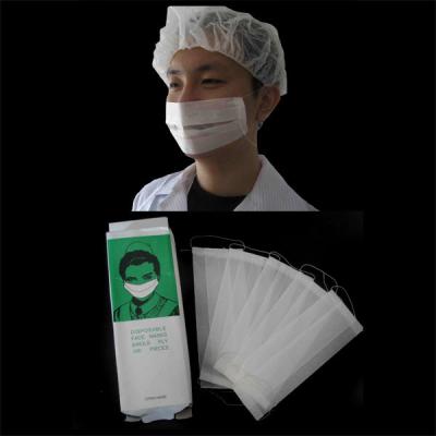China 1 Ply / 2 Ply Disposable Paper Face Mask With Earloop For Nose And Mouth Covers for sale