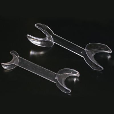 China Plastic Clear Durable Dental Cheek Retractor Mouth Gag Double Head Type for sale