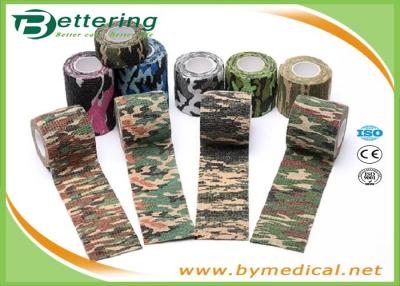 China Army Camping Hunting Camouflage Pattern Printing Non Woven Self Adhesive Elastic Bandage for sale