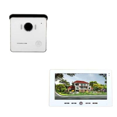 China White 10 inch handfree screen lcd panel mount kit Villa video door phone with night vision door entry intecom system for sale