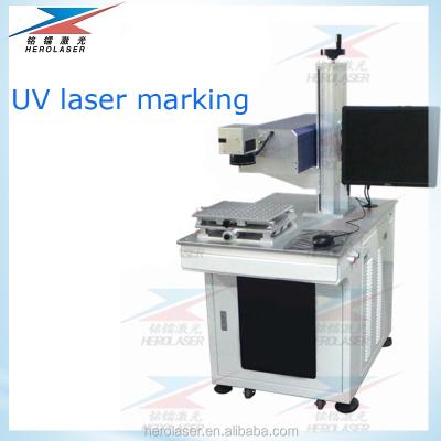 China Tipo abierto máquina ULTRAVIOLETA de Herolaser de la marca del laser de 355nm con la tabla de trabajo en venta