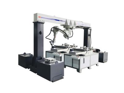 China posição dobro da máquina de soldadura do laser do metal do manipulador do crescimento 1000W à venda