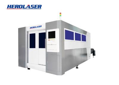Chine HEROLASER a entièrement enfermé le coupeur de laser de la fibre 12000W avec le Tableau de fonctionnement d'échange à vendre