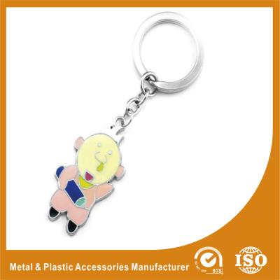 China Personalizable Pig Custom Metal Keychains Two Colors Plating for sale