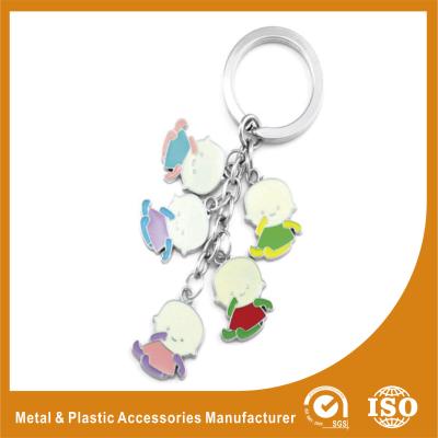 China Baby Shape Drop Personalised Engraved Keyring / Customised Key Chains for sale