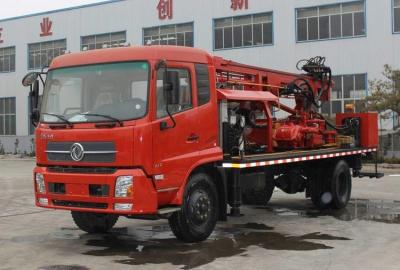 China Cheap Price 200m Deep Borehole Drilling Machine / Truck Mounted Water Well DTH Drilling Rig for sale
