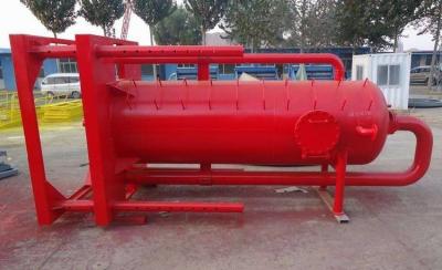 China Skid Mounted Solids Control Equipment , Liquid And Gas Poor Boy Degasser for sale