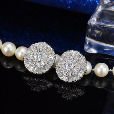 Китай Fashion CZ Earring Studs Cartilage Earring for Women Copper CZ Zircon Leaf Small Stud Earring Piercing Jewelry Gif продается