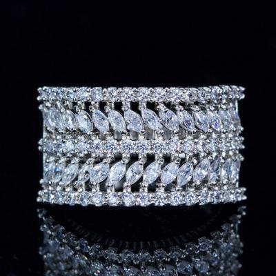 Китай Silver Charm Crystal CZ Ring For Women Fashion Wedding Engagement Ring Fashion Jewelry Party Finger Ring ColJewelry Gift продается