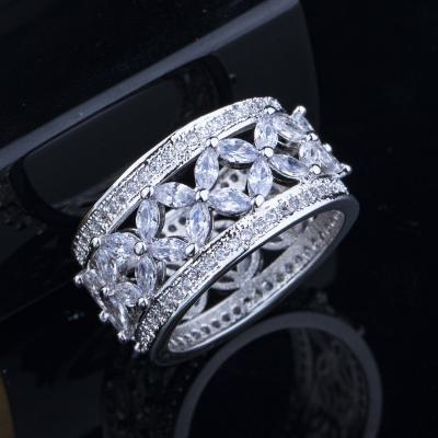 China 925 Sterling Silver Princess Tiara Crown Sparkling Love Heart CZ Rings for Women Engagement Jewelry Anniversary for sale