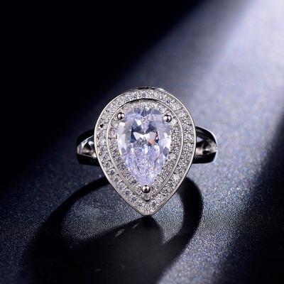 Китай Fashion Women Ring 925 Sterling Silver Ring CZ White Stone bague anel bijoux Jewelry Accessories Vintage Rings продается