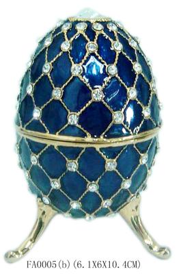 China Luxury Faberge Easter Eggs Jewelry Organizer Faberge Egg Jewelry Box Vintage StyleTrinket Box Faberge Egg Jewelry Box for sale