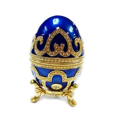 Китай Enameled Easter Egg Jewelry Box Sparkling Rhinestones Trinket Holder Box Jewelry box Faberge egg easter egg trinket box продается