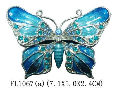 China New Products Metal Butterfly Custom Jewelry Box for sale